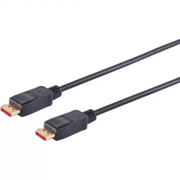 DisplayPort-kaapeli S/CONN 10-76015 0,5 m musta