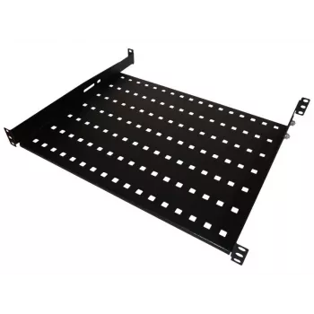 Alantec SA-P-19-1U-650-4-C-02 19 tuuman 1U kiinteä hyllytaso, 650mm syvyys, 4-pistekiinnitys, musta