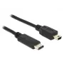 USB-kaapeli DeLOCK 0,5 m USB2.0-C Mini-B 83335