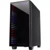 Kotelo INTER-TECH X-608 INFINITY MICRO, microATX, RGB, etu- ja sivupaneeli karkaistua lasia, ilman virtalähdettä