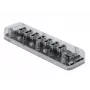 USB-keskitin DeLOCK 64088 läpinäkyvä USB 3.2 Gen 1 Micro-B