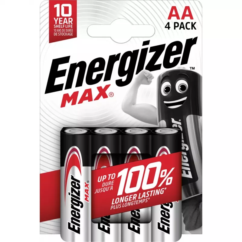 Paristo Energizer Max AA kertakäyttöinen alkaliparisto, 1,5 V