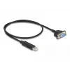DeLOCK USB 2.0 -sarjaporttisovitin RS-232 50 cm FTDI musta