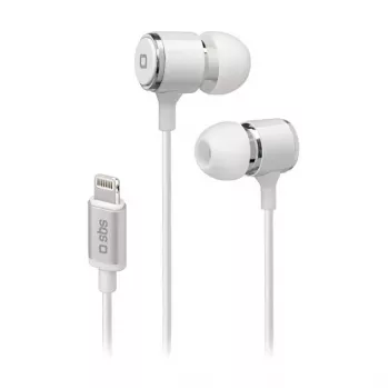 SBS TEINEARLIGHTW - kuulokkeet - in-ear - puhelut & musiikki - valkoinen - nappi - painikkeet