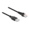 DeLOCK RJ50 / USB 2.0 Type-A -viivakoodilukijakaapeli 2 m
