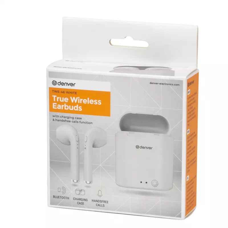Kuulokemikrofoni Denver TWE-46WHITE