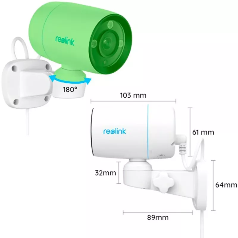 PoE-kamera Reolink P330P 4MP — yönäkö, liikkeentunnistus