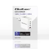 Laturi QOLTEC 51828 140W GaN 3×USB‑C PD + 1×USB‑A QC 3.0 – moniporttinen pikalaturi