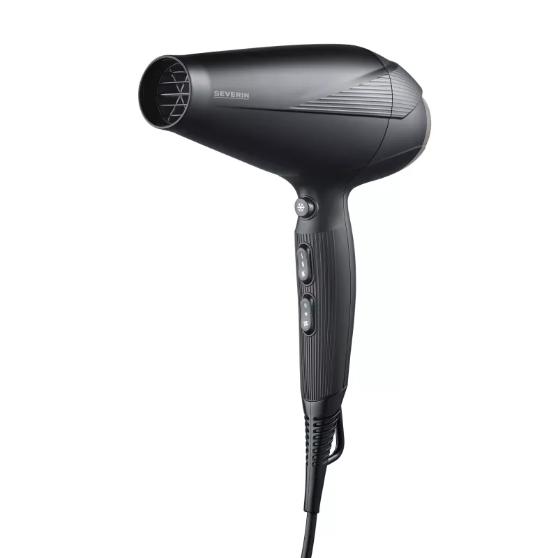 Severin HT 0167 hiustenkuivain, 2300 W, musta/hopea