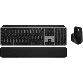 Logitech MX Keys S Combo Macille, langaton, DE-asettelu näppäimistö ja hiiri -sarja, macOS-optimoidut näppäimet ja toiminnot