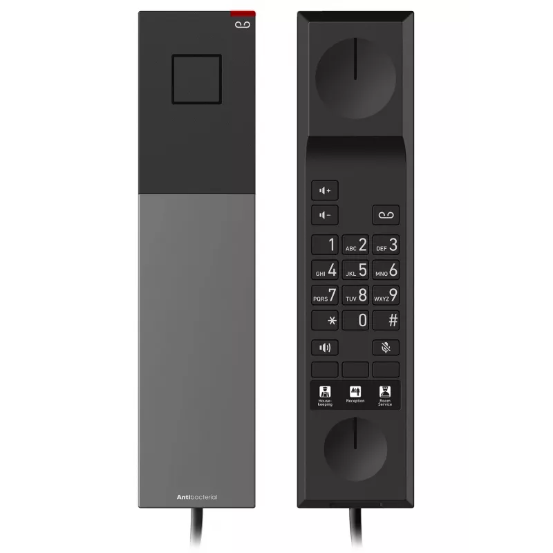 Snom HD300 - johdollinen puhelin - Gun Metal Black