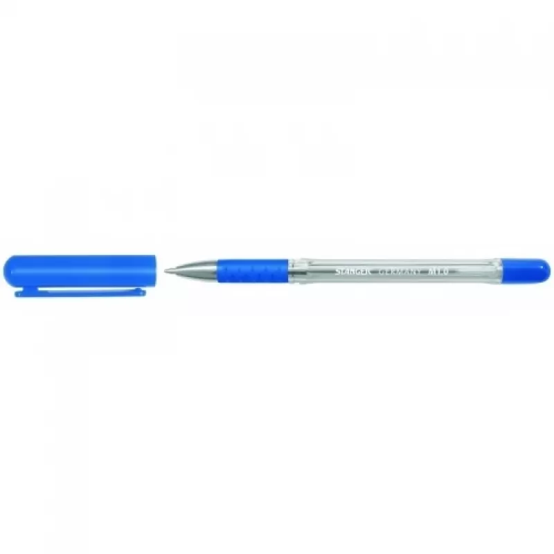 Kuulakärkikynä Stanger 18000300007 — sininen muste, 1,0 mm kärki, Softgrip
