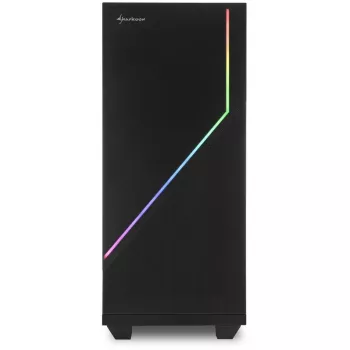 Sharkoon RGB FLOW Midi Tower ATX ilman virtalähdettä USB/audio