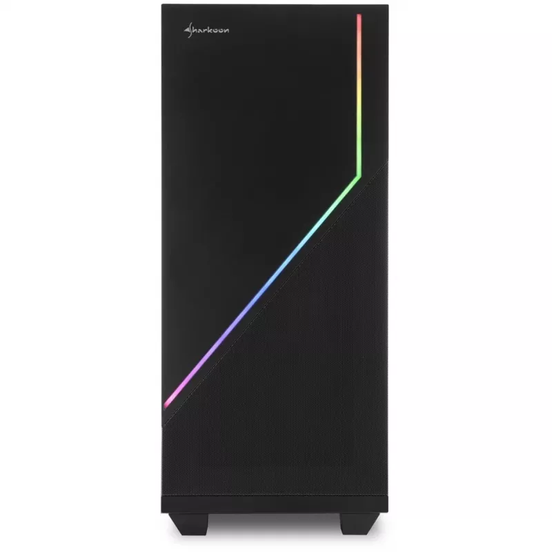 Sharkoon RGB FLOW Midi Tower ATX ilman virtalähdettä USB/audio