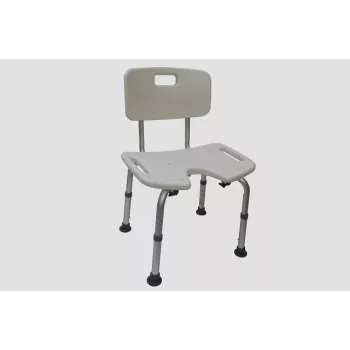 Suihkutuoli REHA FUND Oliwier 81 RF-810 — korkeussäädettävä, teknopolymeeri, istuinleveys 48 cm, max. kuormitus 110 kg