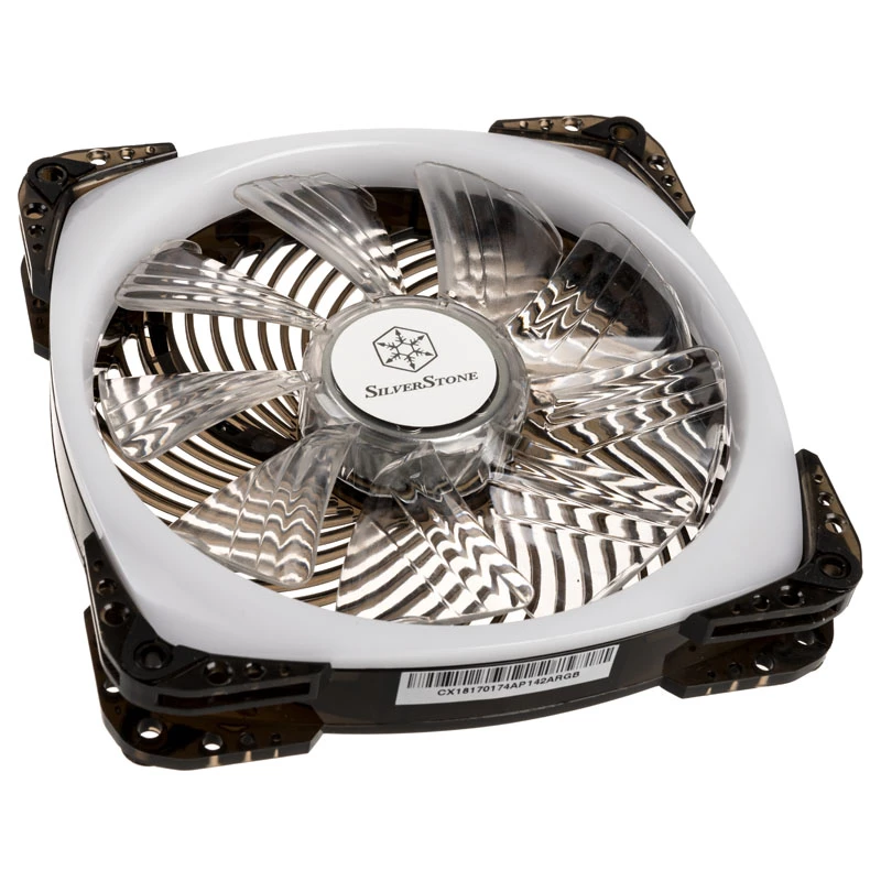 SILVERSTONE SST-AP142-ARGB 140x140x25 ARGB PWM -tuuletin PC-jäähdytykseen, 140 mm