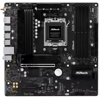 Emolevy ASRock B850M Pro-A WiFi micro ATX – AMD B850, kanta AM5, DDR5, 4x DIMM, 256 GB, Wi-Fi, 2,5 Gb LAN