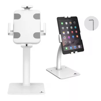 Tabletin pöytä-/seinäteline MACLEAN MC-468W, valkoinen, 7,9–11