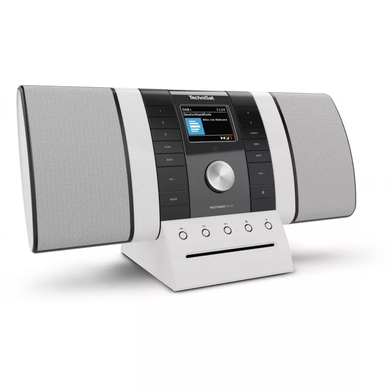 Kannettava radio TECHNISAT Multyradio 4.0 SE musta/valkoinen Bluetoothilla ja USB:llä