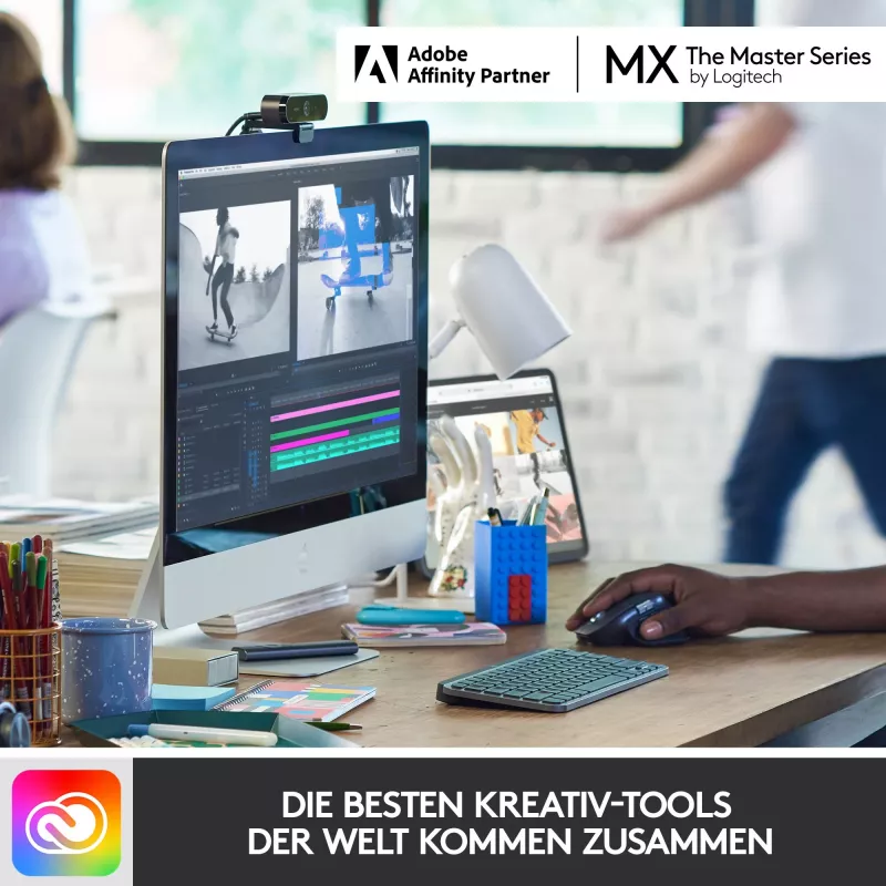 Logitech MX Keys Mini - näppäimistö - taustavalaistu - Bluetooth - QWERTZ - sveitsiläinen layout - graphite (920-010485)