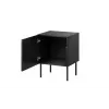 Yöpöytäsarja 2 kpl Cama Meble ISLA 44,5×40×59 cm musta matta MDF/lastulevy