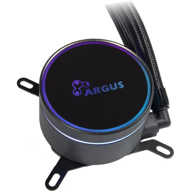 all-in-one-nestekühler INTER-TECH LC-360 RGB — 12 cm tuuletin, hydraulinen laakeri, musta