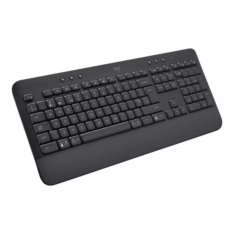 Logitech Signature K650 langaton näppäimistö, Bluetooth 5.1, QWERTZ, sveitsiläinen (CH), grafiitti (920-010912)