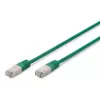 Verkkokaapeli Digitus CAT 5e SF/UTP RJ-45 0,5 m vihreä