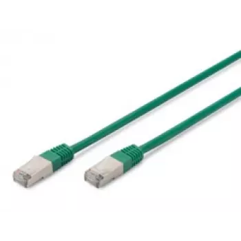 Verkkokaapeli Digitus CAT 5e SF/UTP RJ-45 0,5 m vihreä