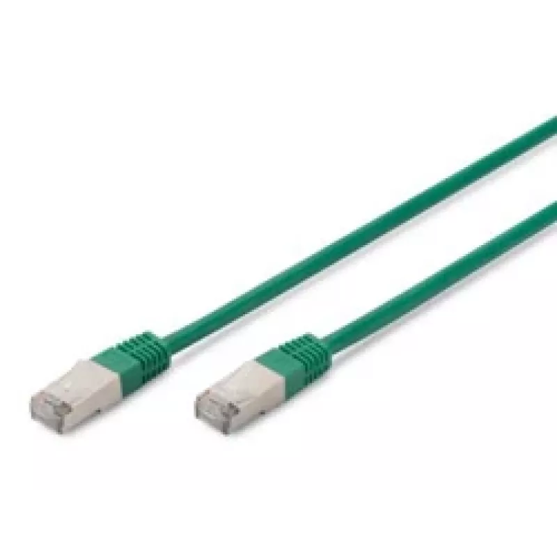 Verkkokaapeli Digitus CAT 5e SF/UTP RJ-45 0,5 m vihreä