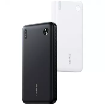 Varavirtalähde usams PB83 10000mAh PD 2×USB-A USB-C valkoinen