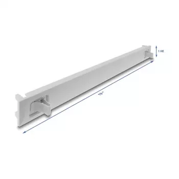 DELOCK 67274 sokkelolevy — ABS harmaa rack-tarvike, 1 kpl