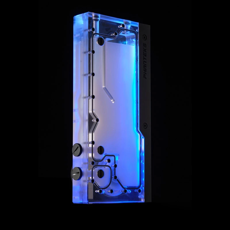 Phanteks R260C säiliö – läpinäkyvä akryylitaustalevy D5 ARGB-LED-valolle