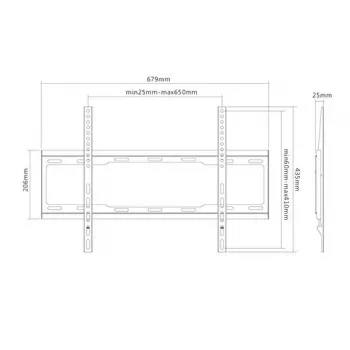 TV-seinäteline Sunne 37-70-EF 37–70 tuuman televisioille, max. 40 kg, VESA 200x200–600x400, musta