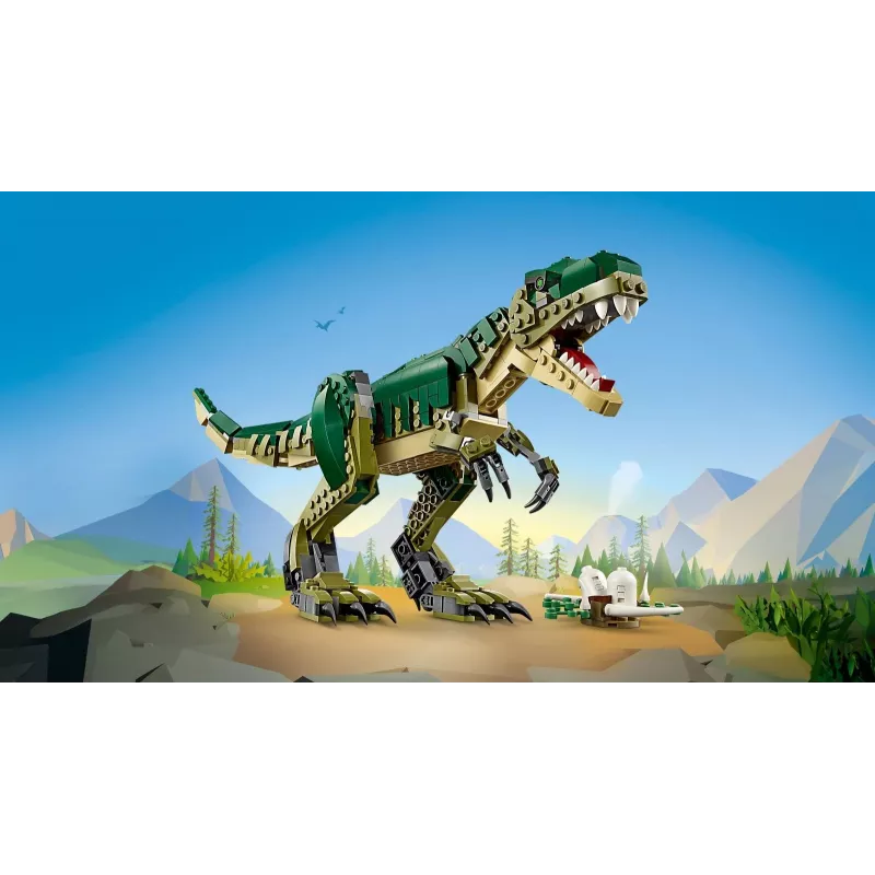 Rakennuslelu LEGO Creator 3-in-1 T.Rex rakennussarja, 626 osaa, 150 mm korkeus, ikä 9+