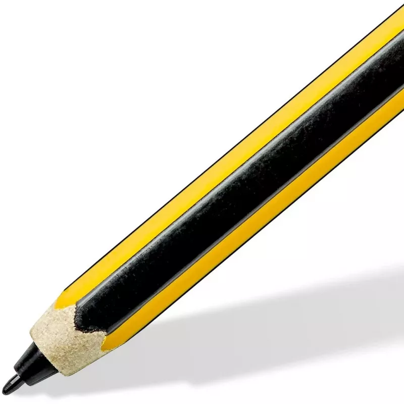 Osoitinkynä Staedtler 180M 22-1 musta keltainen piirustuslevy