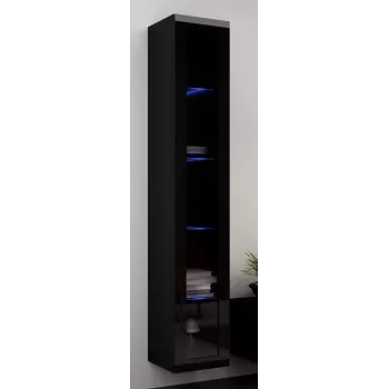 Cama-vitriini VIGO '180' 180/40/30 musta/musta kiiltävä