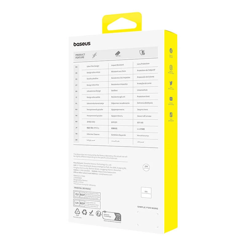 Puhelinkotelo iPhone 15 ProMax Baseus OS-Lucent Series (läpinäkyvä)