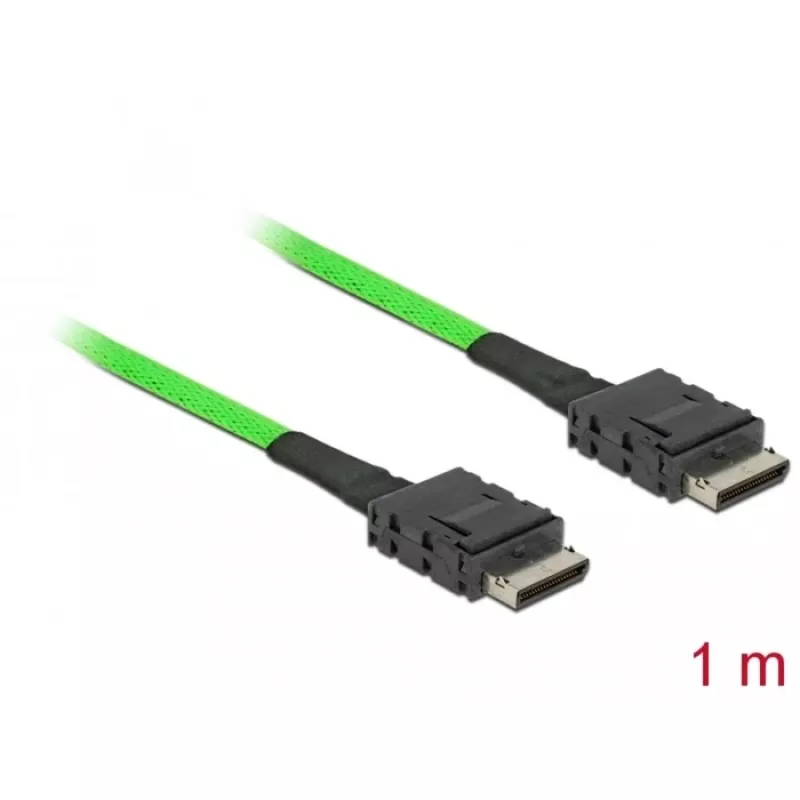 DeLOCK 85214 SAS-kaapeli 1 m musta SFF-8611 SFF-8611