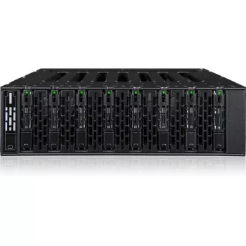 ICY DOCK - MB873MP-B V2 - ToughArmor - 8 paikan M.2 NVMe SSD PCIe 4.0 liikkuva kehikko ulkoiseen 5.25 asemapaikkaan (8 x OCuLink SFF-8612)