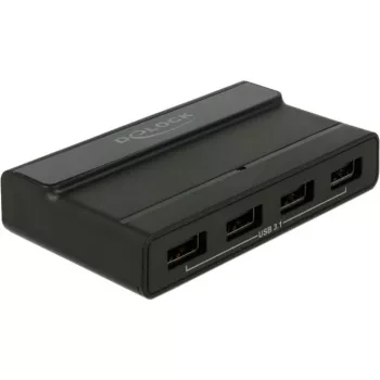 USB-keskitin DeLOCK ulkoinen 4 porttia 10 Gbps