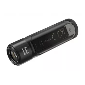Käsivalaisin Nitecore TIKI LE — 300 lm, USB-ladattava, polykarbonaatti, IP66, iskunkestävä, 10,5 g, 55 mm, musta