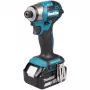 Iskuruuvinväännin Makita DTD173RTJ 18V langaton, 1/4 tuuman istukka, 3600 kierr./min, pistoolikahva, Li-Ion