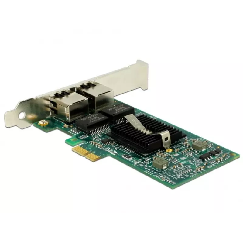 Delock PCIe-kortti 2x Gigabit LAN -verkkosovitin
