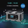 Laturi QOLTEC 52493 12V 10A korjaustoiminnolla AGM-akuille
