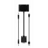 Videokaapeli-adapteri GEMBIRD A-VGA-HDMI-02 0,15 m — HDMI + VGA (D-Sub) naaras VGA (D-Sub) uros, musta
