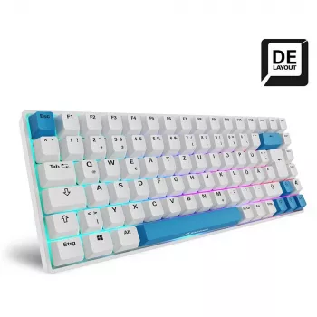 Sharkoon SKILLER SGK50 S3 PBT -näppäimistö pelaaminen USB QWERTZ saksa valkoinen