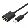 TB kaapeli OTG USB AF - USB C 15cm musta (AKTBXKU4PAC015B)
