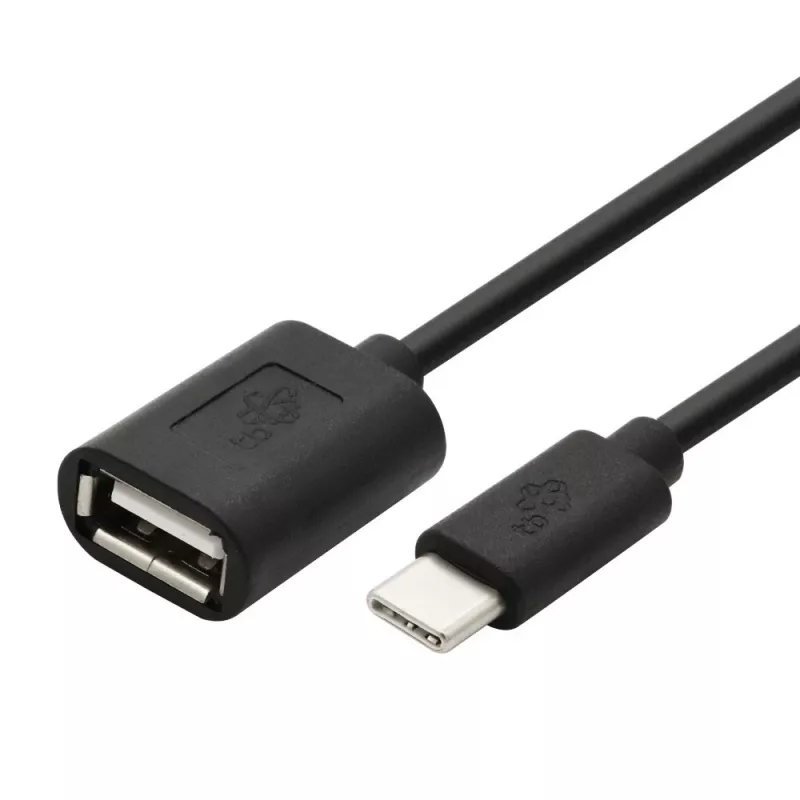 TB kaapeli OTG USB AF - USB C 15cm musta (AKTBXKU4PAC015B)