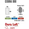 High Peak Ceduna Duo suorakaiteen muotoinen makuupussi polyesteri sininen